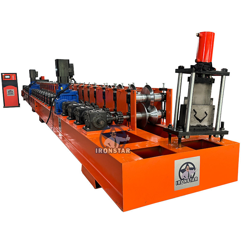“Storage Rack Upright Post Roll Forming Machine Galvanized Steel Shelf Column Making Machine for Russia Full Automatic Storage Rack Upright Post Roll Forming Machine”