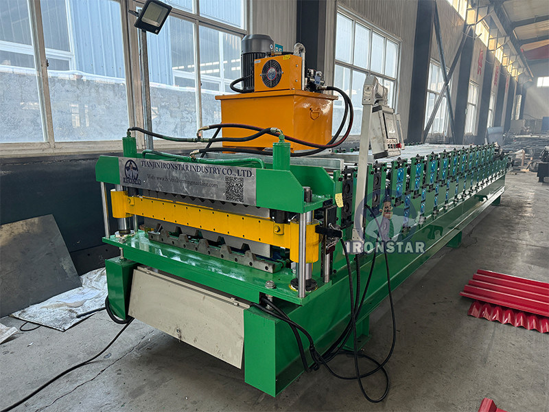 “Fully Automatic IBR Roof Sheet 762 Corrugated Panel Double Layer Roll Forming Machine For South Africa Building Material”